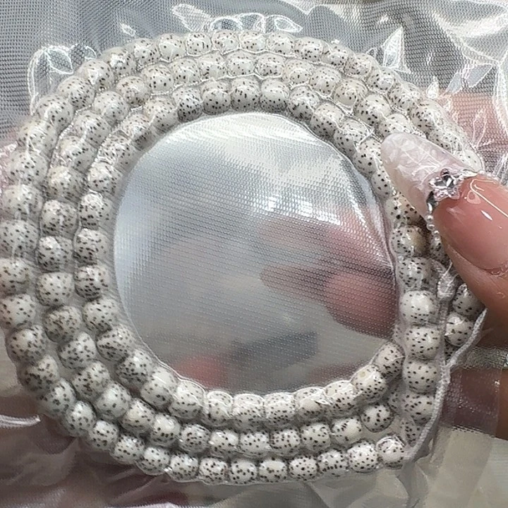星月菩提手串80灭火原脂白108 76