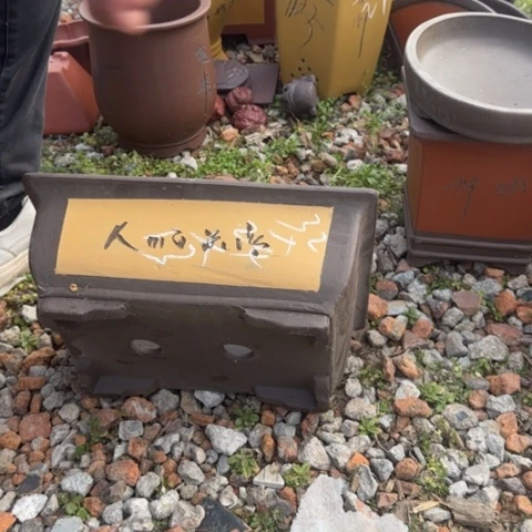 红陶紫砂花盆盆景盆栽瑕疵