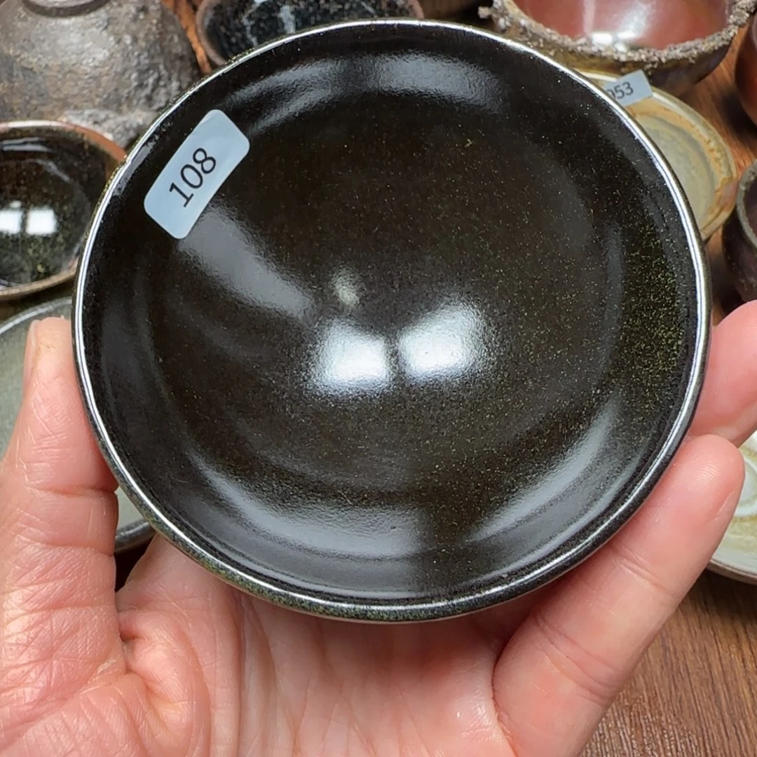 柴烧建盏茶盏茶杯108