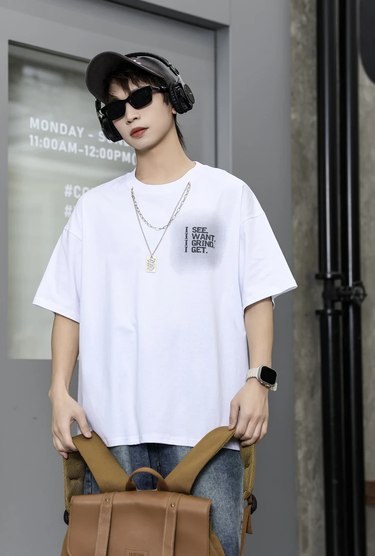 青少年夏季冰感休闲短袖627（美）