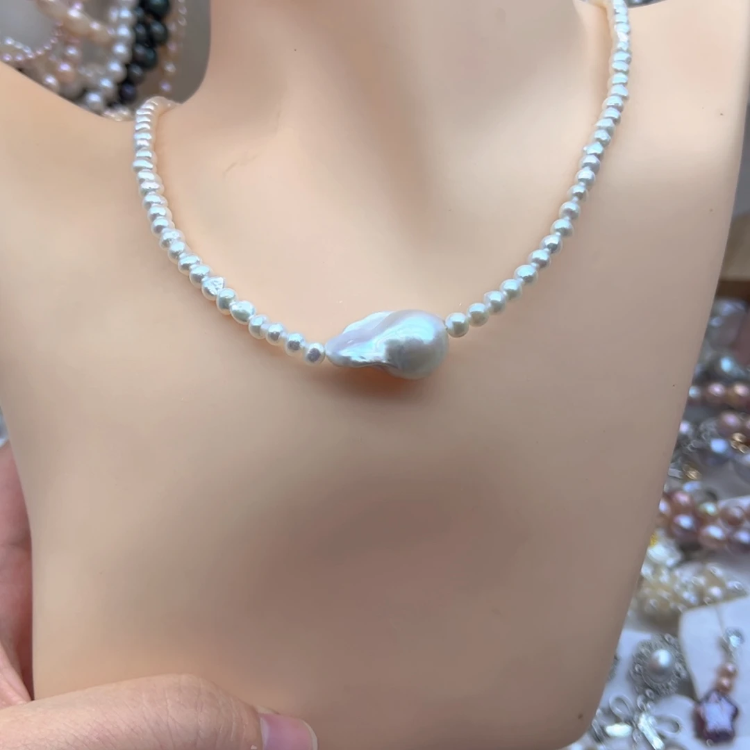 颈饰未镶嵌淡水珍珠