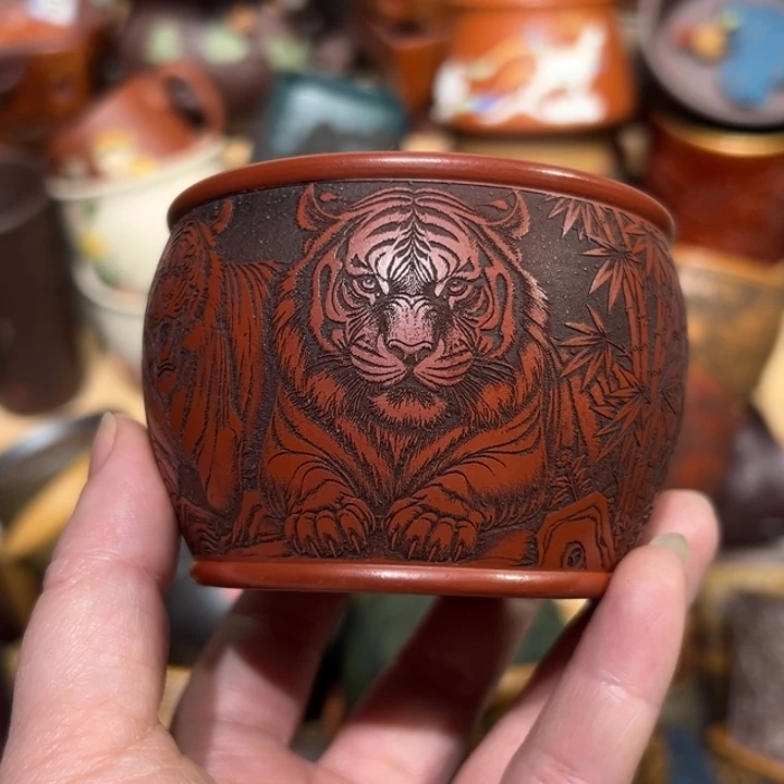 茶杯紫砂宜兴紫砂主人杯