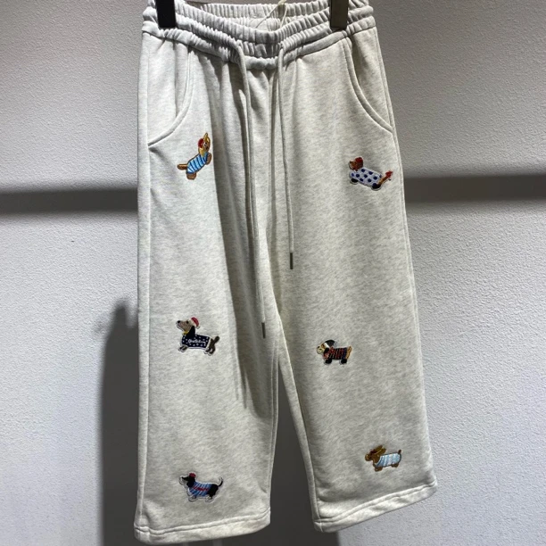 7113儿童腊肠狗抽绳休闲裤