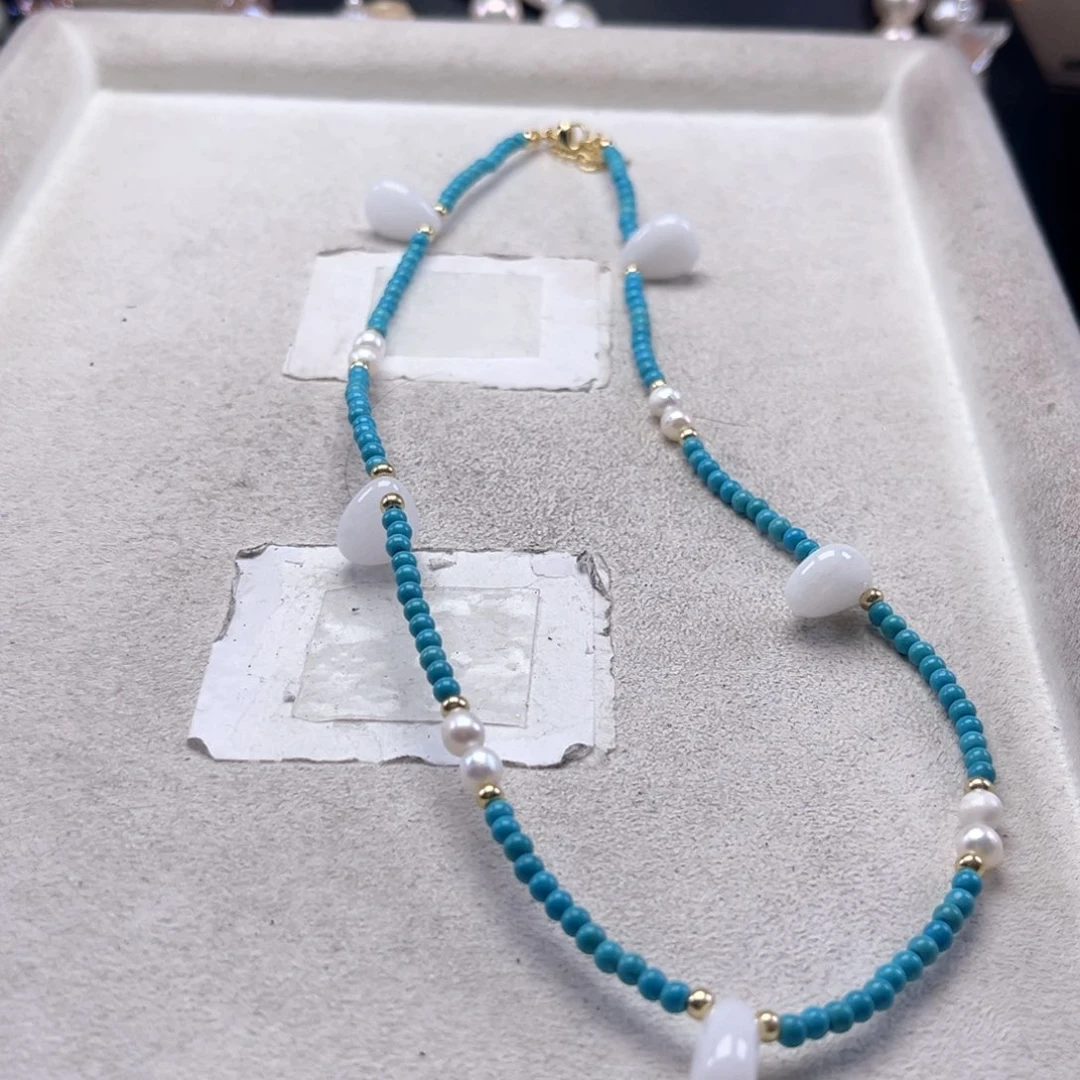 淡水珍珠未镶嵌项链【纯恬】