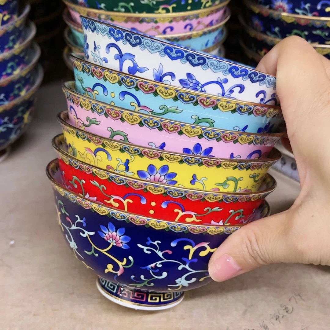 【闪购商品】珐琅4.5寸6个………………