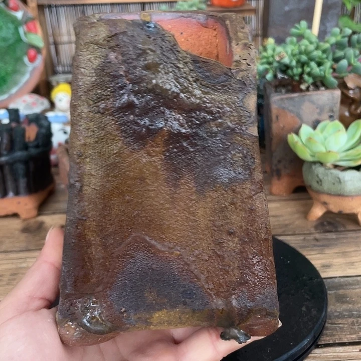 手工粗陶透气花盆