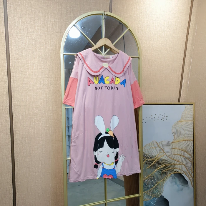 EV150孕妇粉色睡裙M90-130 L140 2XL160