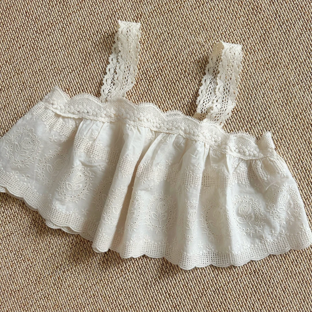 8161儿 童外搭花边吊带