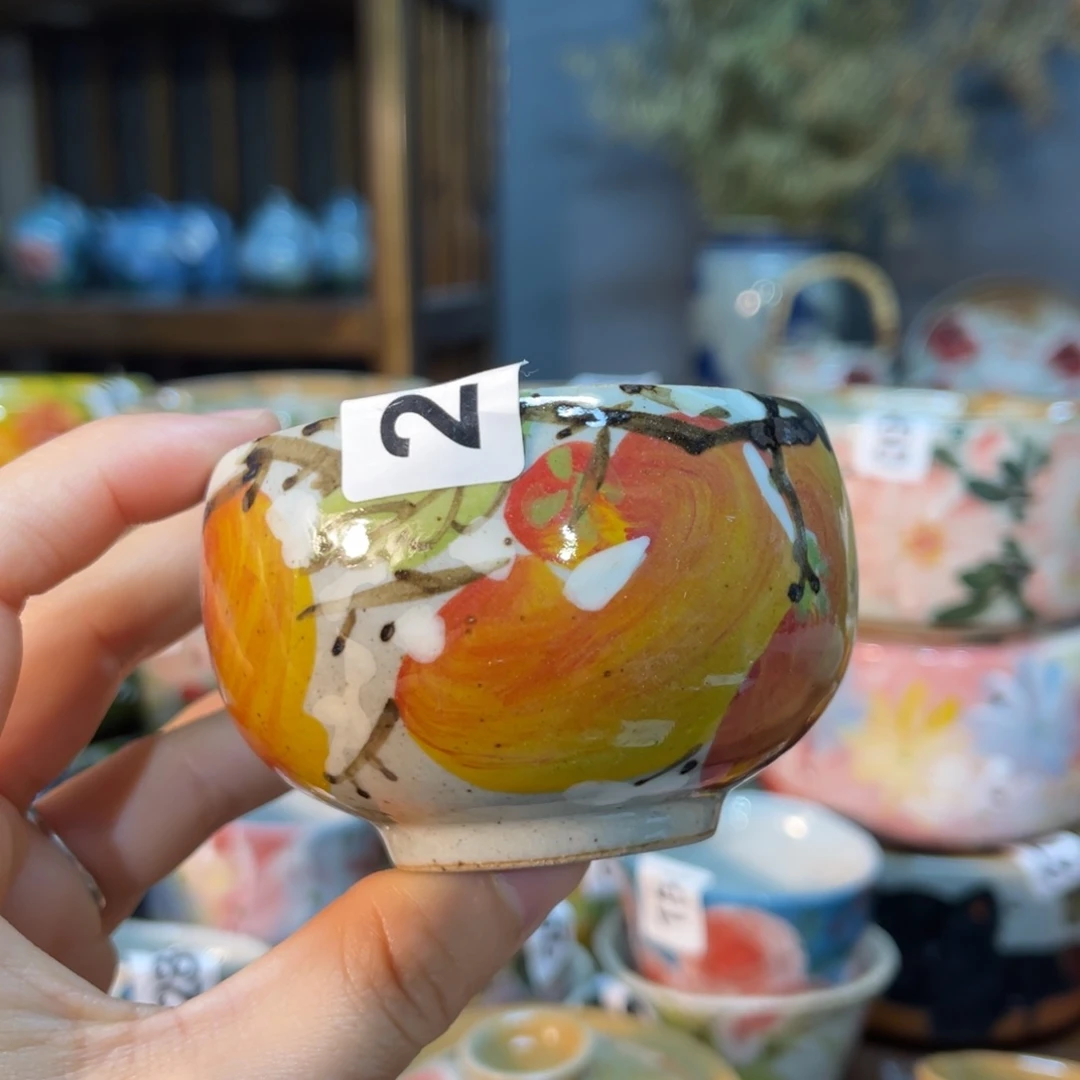 杯?***声素浅陶瓷手工手绘