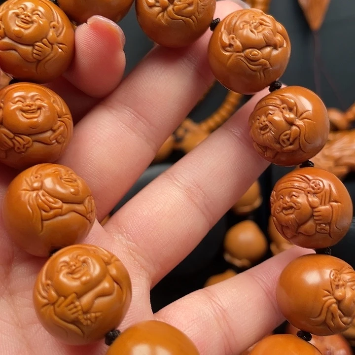 橄榄核手串/手链光珠财迷