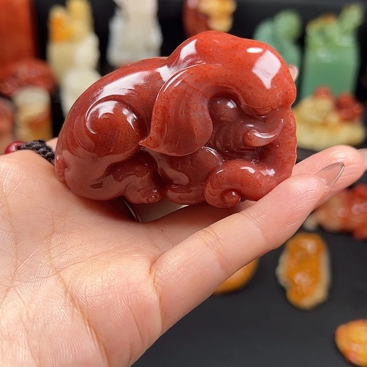 寿山石高山水冻石