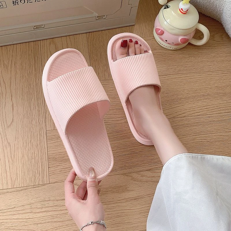 浴室凉拖网红情侣款EVA厚底清新按摩防滑凉拖鞋舒适软底可外穿