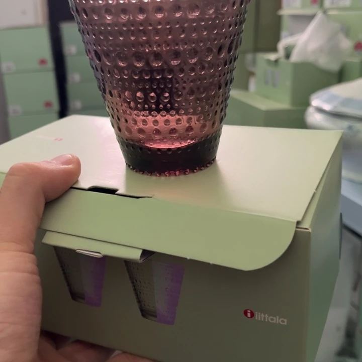 iittala露珠紫色300ml对杯