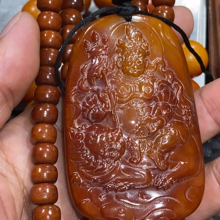 滴血莲花菩提吊坠