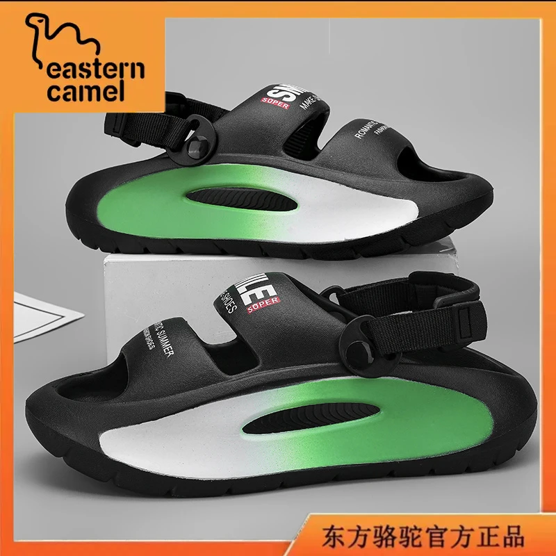 东方骆驼女鞋夏季爆款软底踩屎感凉拖女士海边防滑时尚休闲沙滩鞋