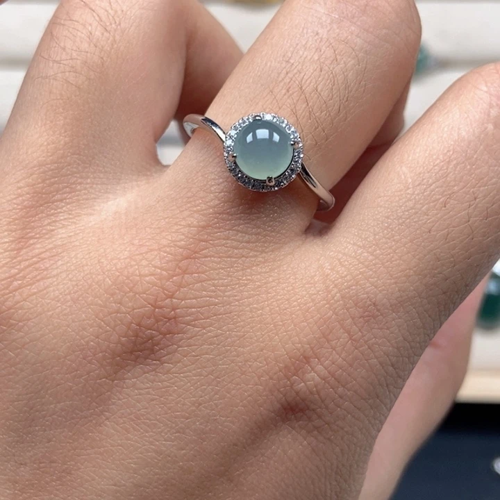 翡翠未镶嵌戒指戒指