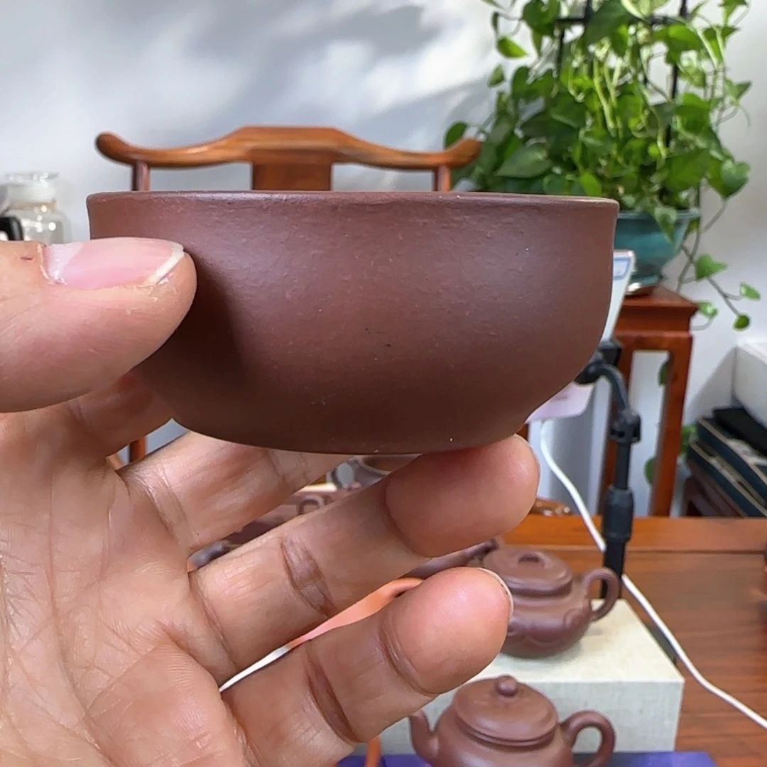 紫砂茶壶大口杯子