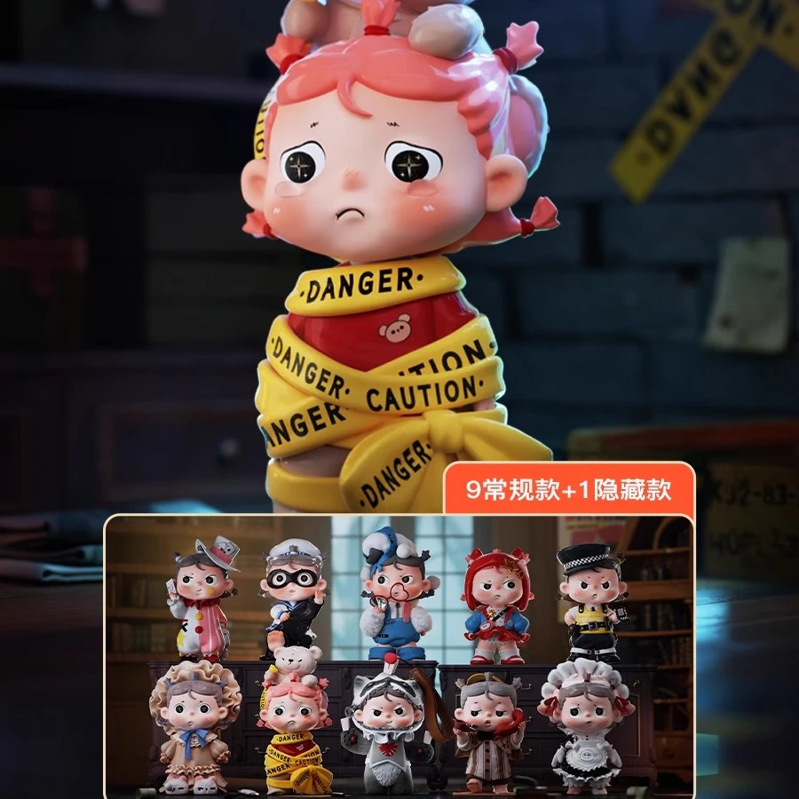 【拆盒】黑玩呆呆侦探黛西古堡密案盲盒手办女孩礼物可爱公仔