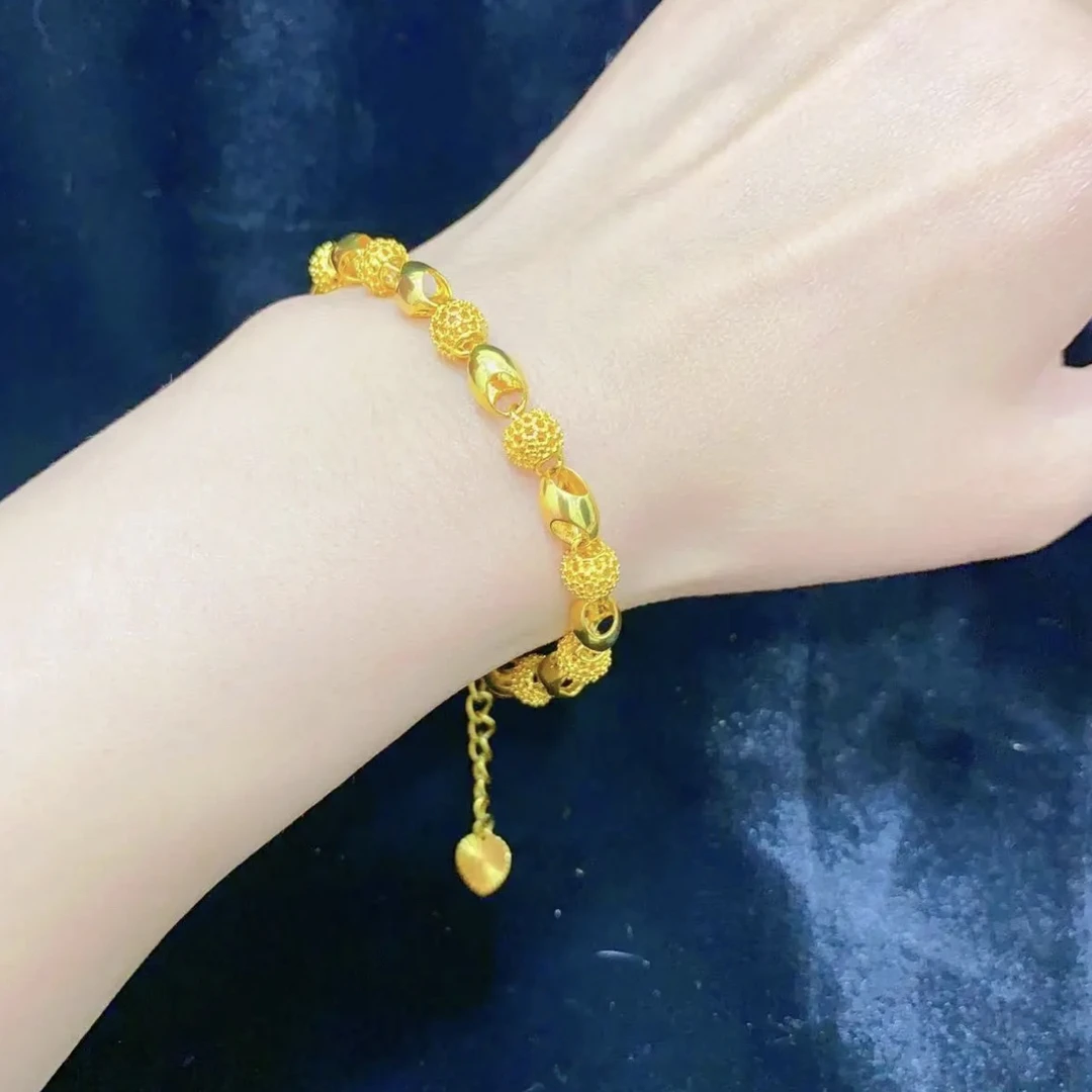 铜合金手链 [专柜同款】  【高定】精美玲珑手链手工编织