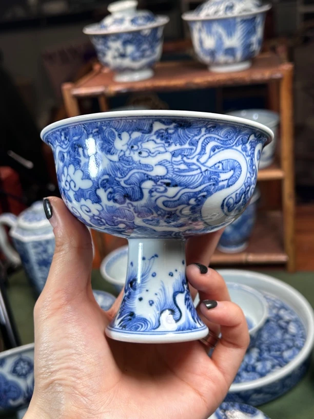 海水小白龙高足杯明续幽蓝主人杯