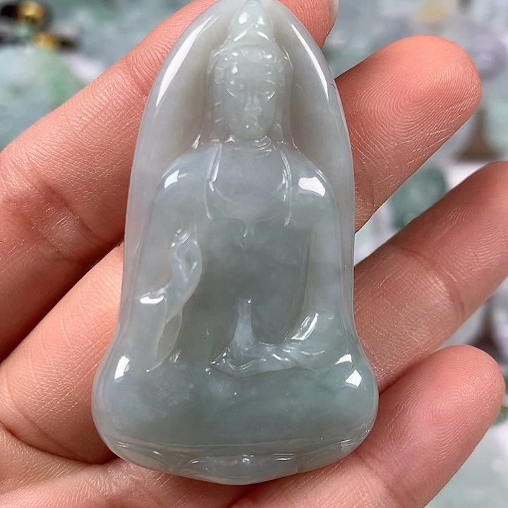 颈饰未镶嵌翡翠观音福利
