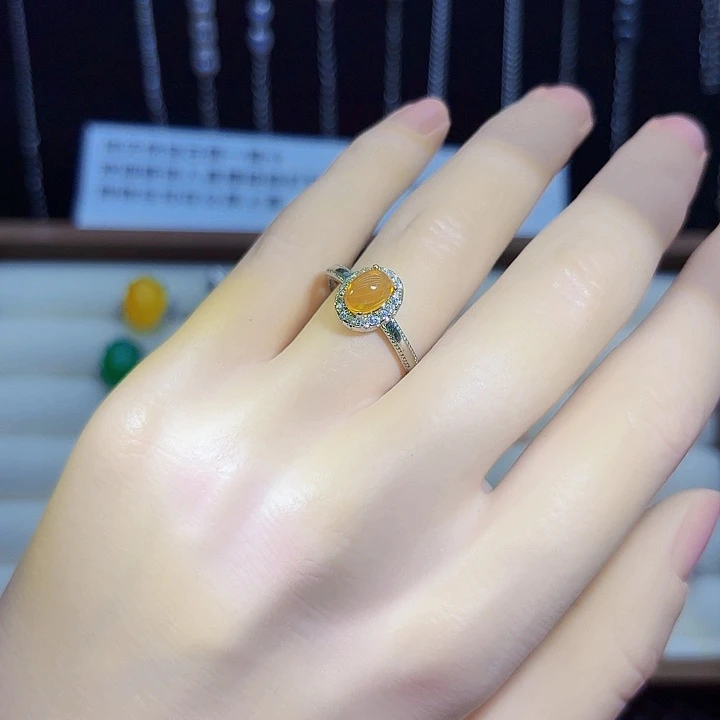 欧泊银S925镶嵌戒指