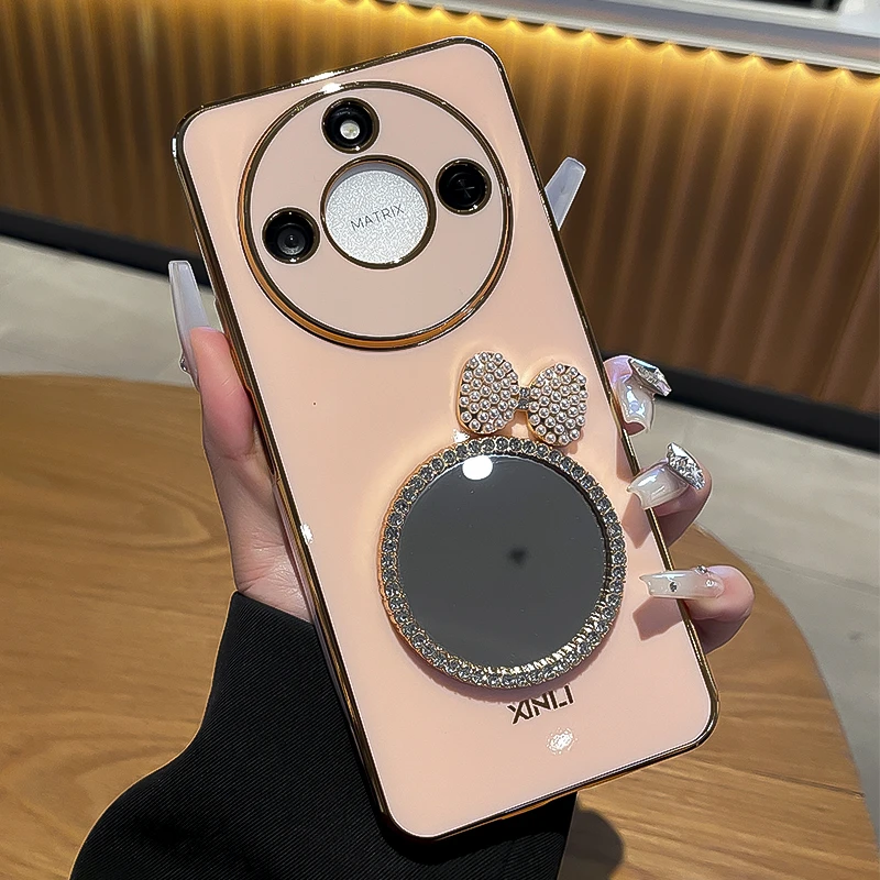 潮钻适用荣耀x60手机壳荣耀x60pro女款网红硅胶全包水钻防摔壳