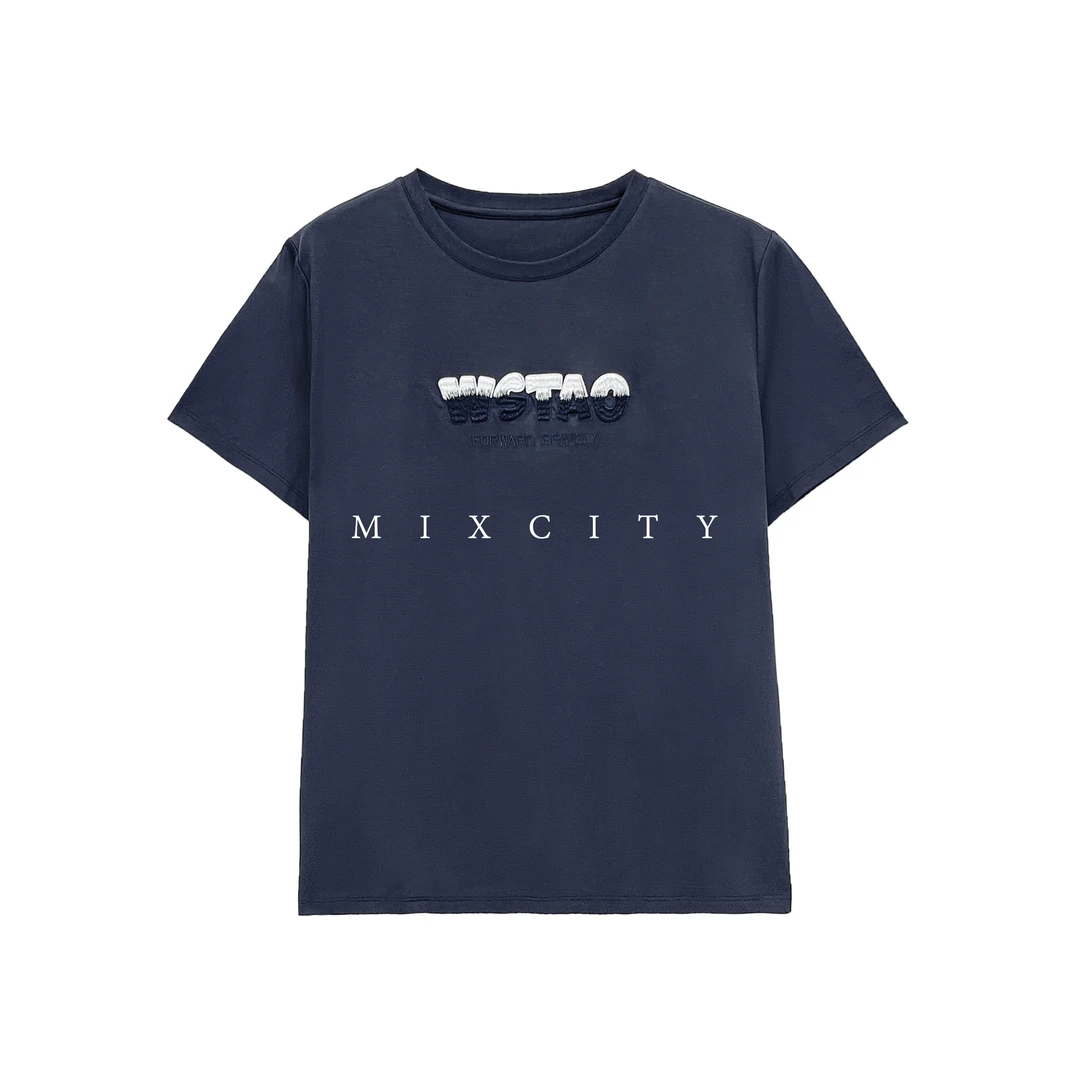 【亚楠本楠】盛夏◆春季新款休闲刺绣印花短袖T恤6474