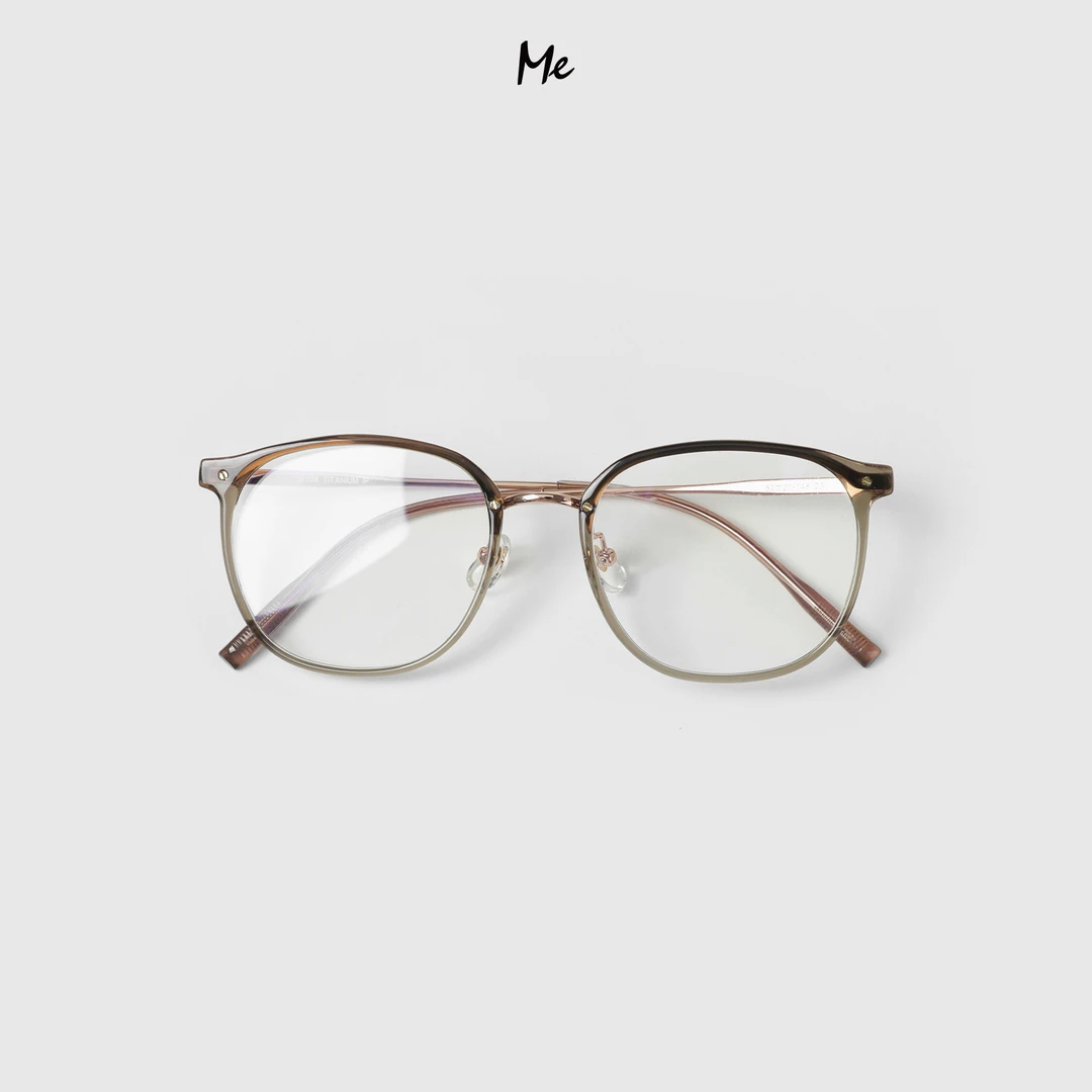 ME【留美生眼镜】奢牌造型防蓝光高知极简百搭时尚方框眼镜MESA0659