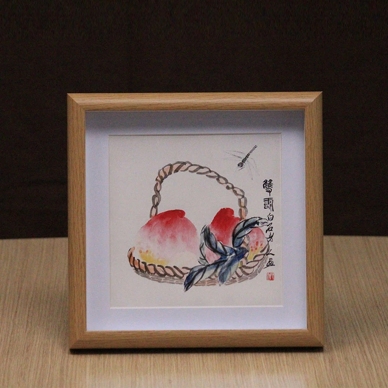 雅昌出品 复刻画 齐白石《福禄寿喜系列》大福葫芦双寿喜在眉头尺寸