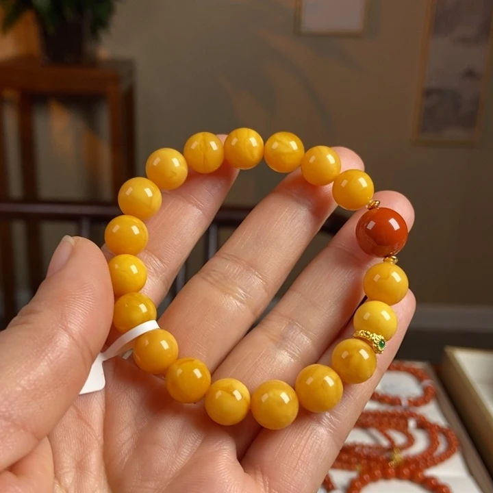 琥珀手链未镶嵌蜜蜡手串10