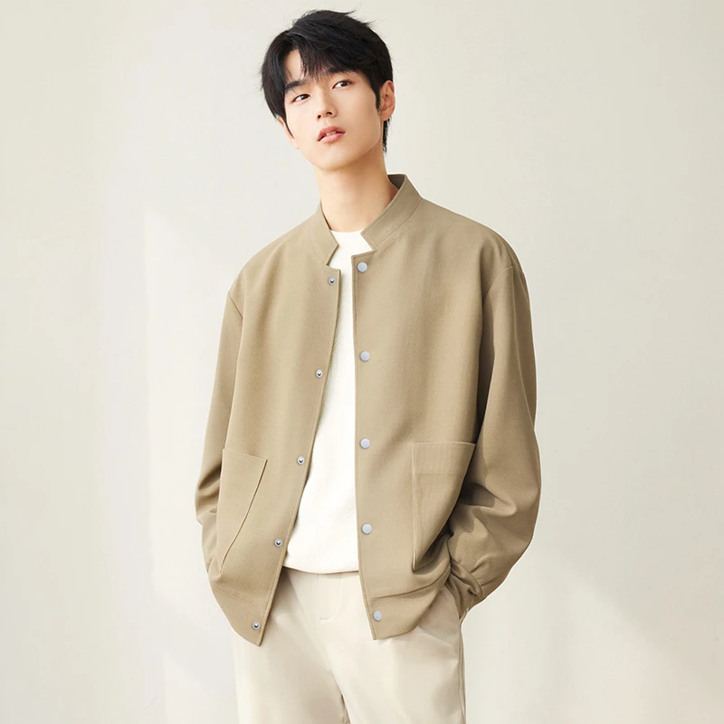 新中式立领外套男士春秋季国风2025新款休闲春款高级夹克男装3622