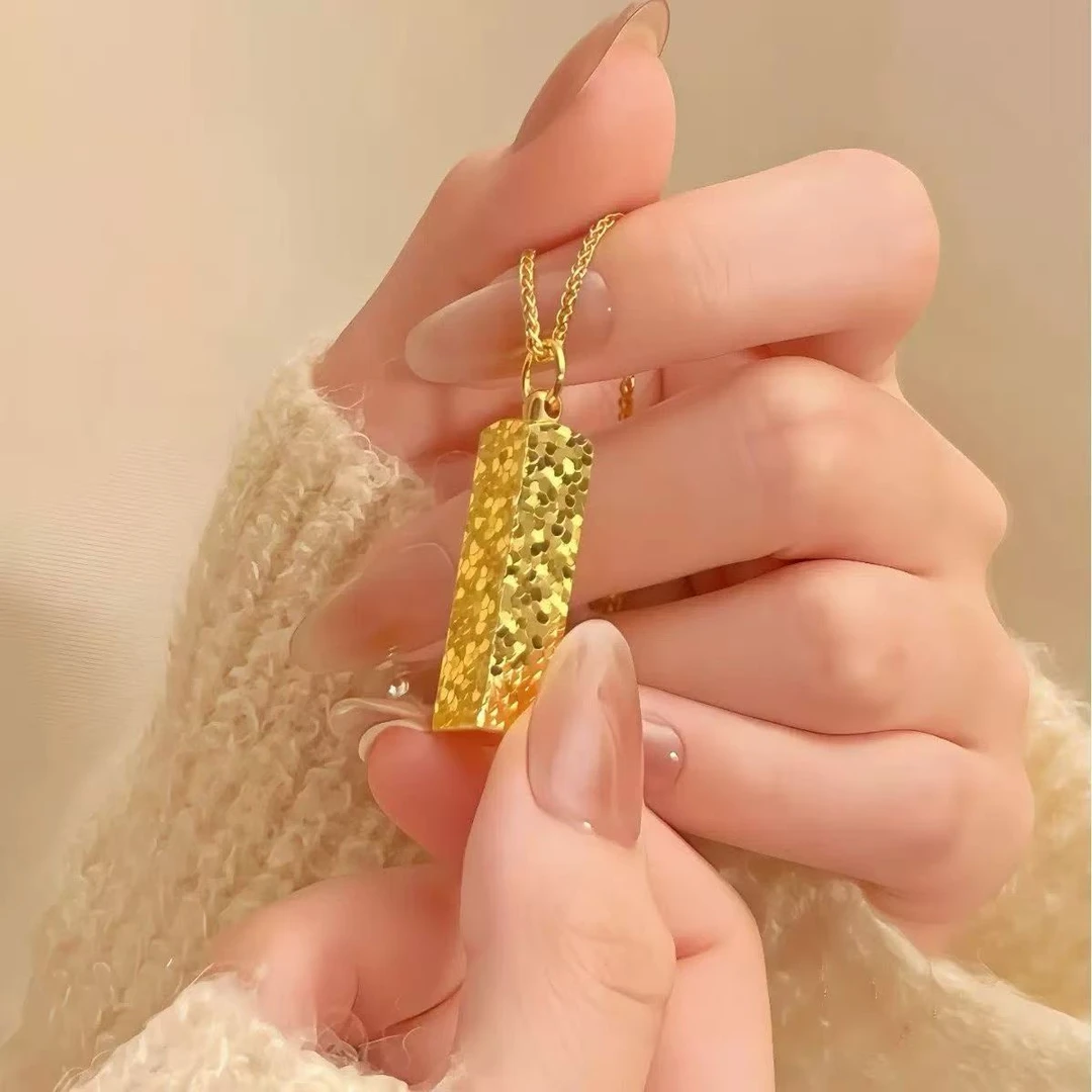 合金吊坠 【专柜同款】定制版 碎冰冰吊坠带项链  精工细作轻奢