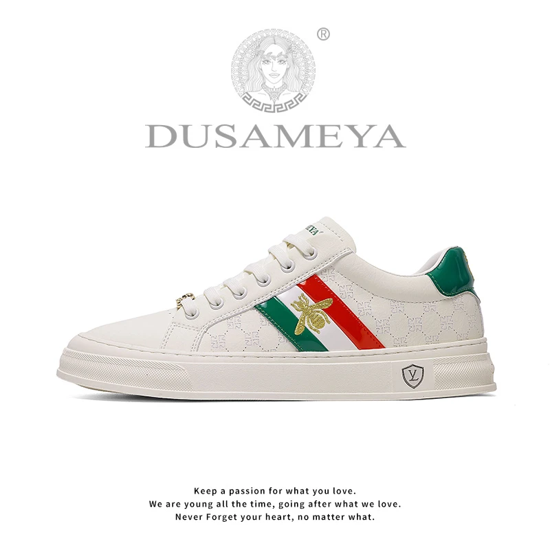 DUSAMEYA/杜莎米娅轻奢时尚百搭透气情侣休闲板鞋软底软面6799新