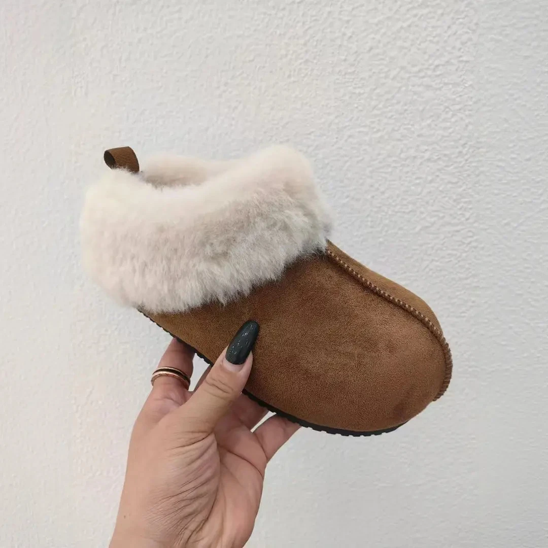 卡皮巴拉厚底雪地靴女冬季爆款加绒加厚防寒毛毛靴外穿勃肯棉靴