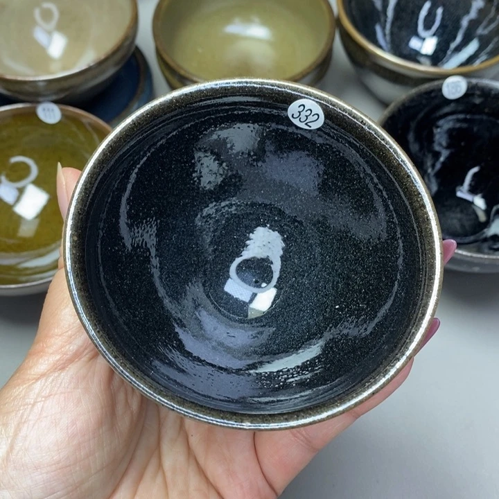 茶盏建窑建盏磨底柴烧主人杯