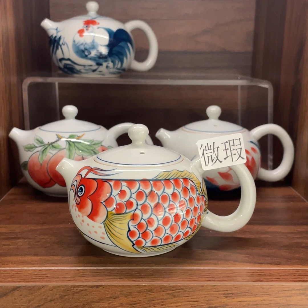 微瑕釉下彩纯手绘