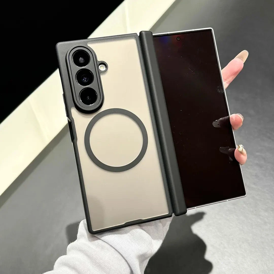 双中轴适用三星W26磁吸手机壳肤感三星fold7全包防摔保护套W25/24