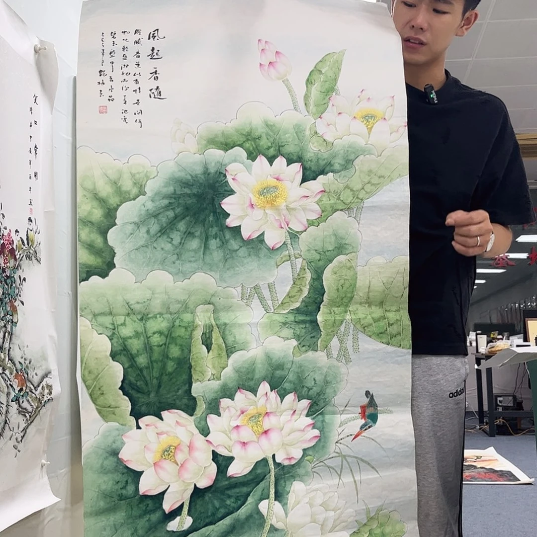 国画纯手绘国画宣纸作品