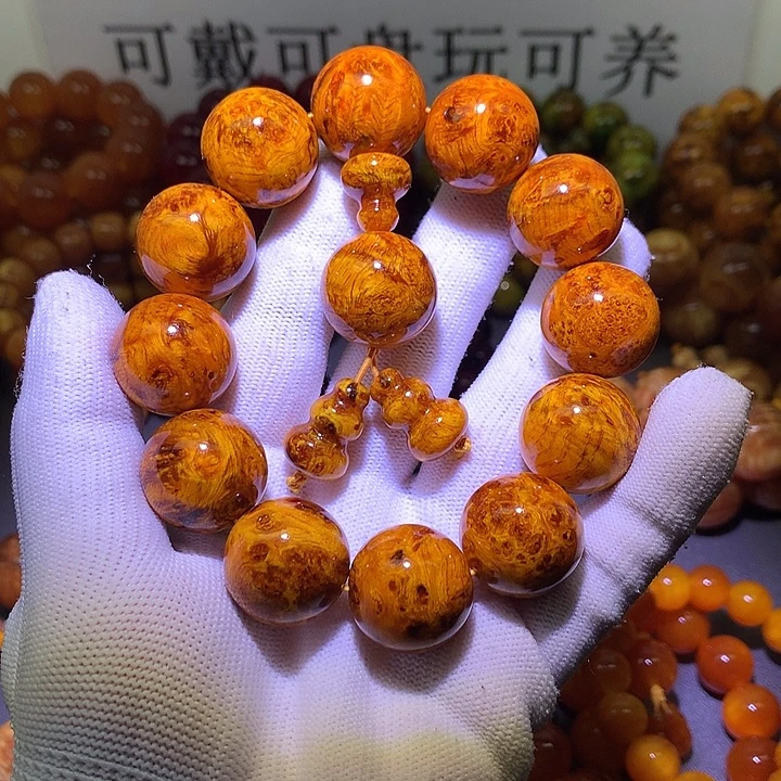 松木（琥珀木）手串/手链2.0 满留疤高货