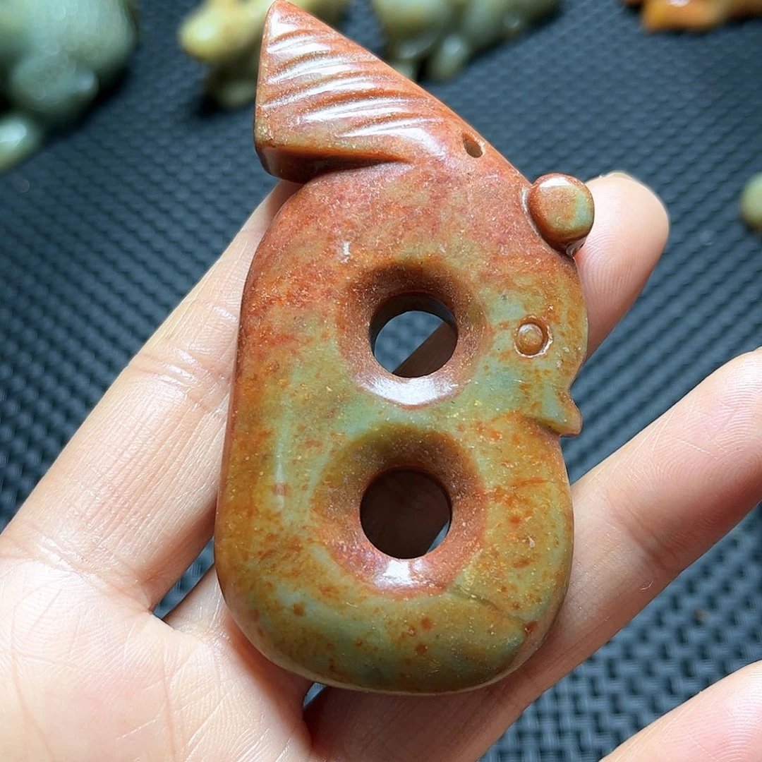 白玉菩提吊坠摆件