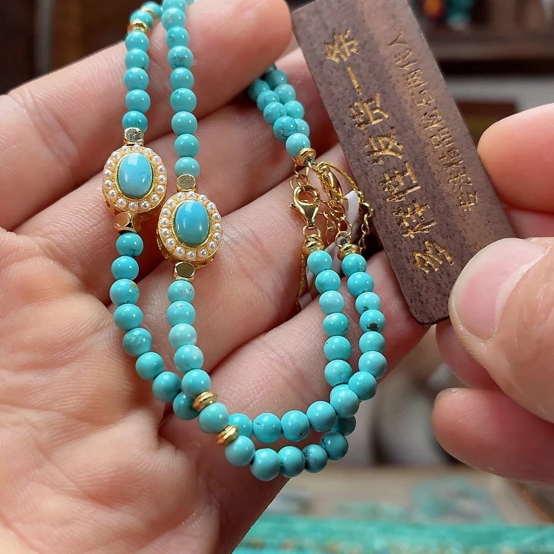 银S925镶嵌绿松石珠宝奇石