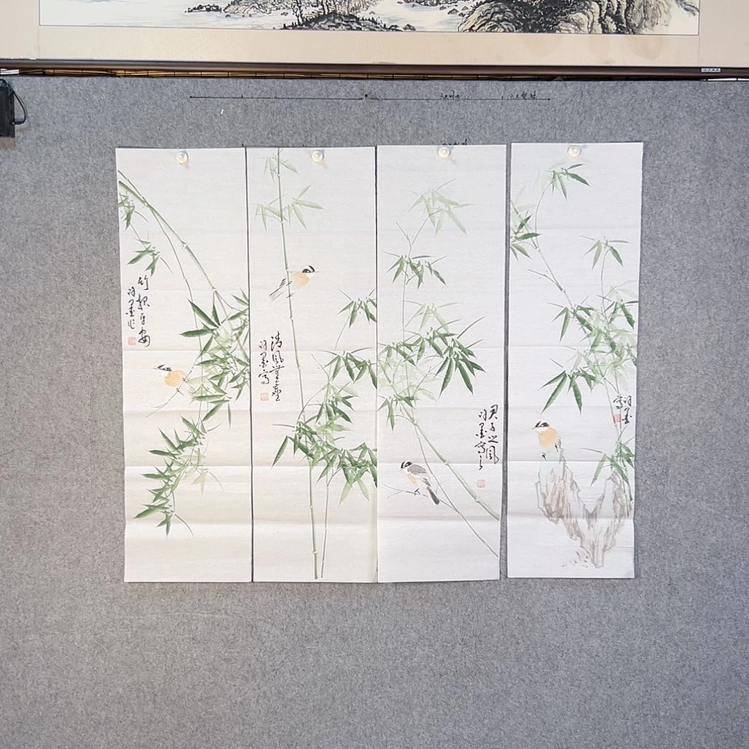 国画623 牡丹等花卉图案装饰图案为