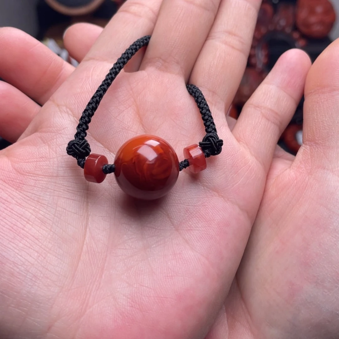 【闪购商品】未镶嵌圆珠锁骨链19m南红玛瑙