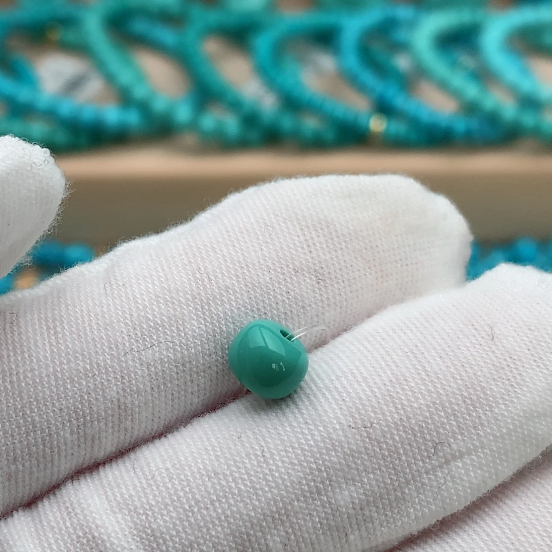 绿松石未镶嵌珠宝奇石7mm