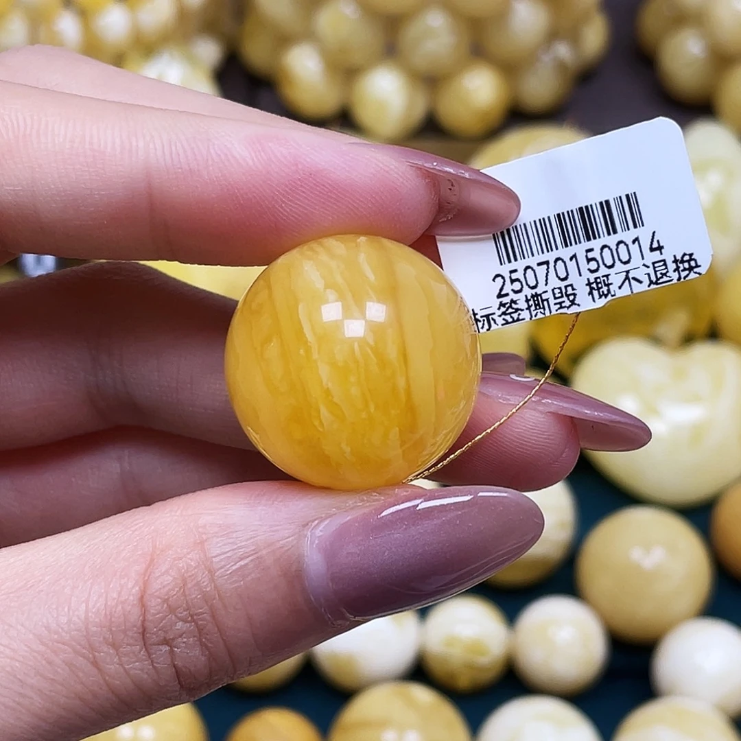 未镶嵌蜜蜡裸石23.8mm瑕