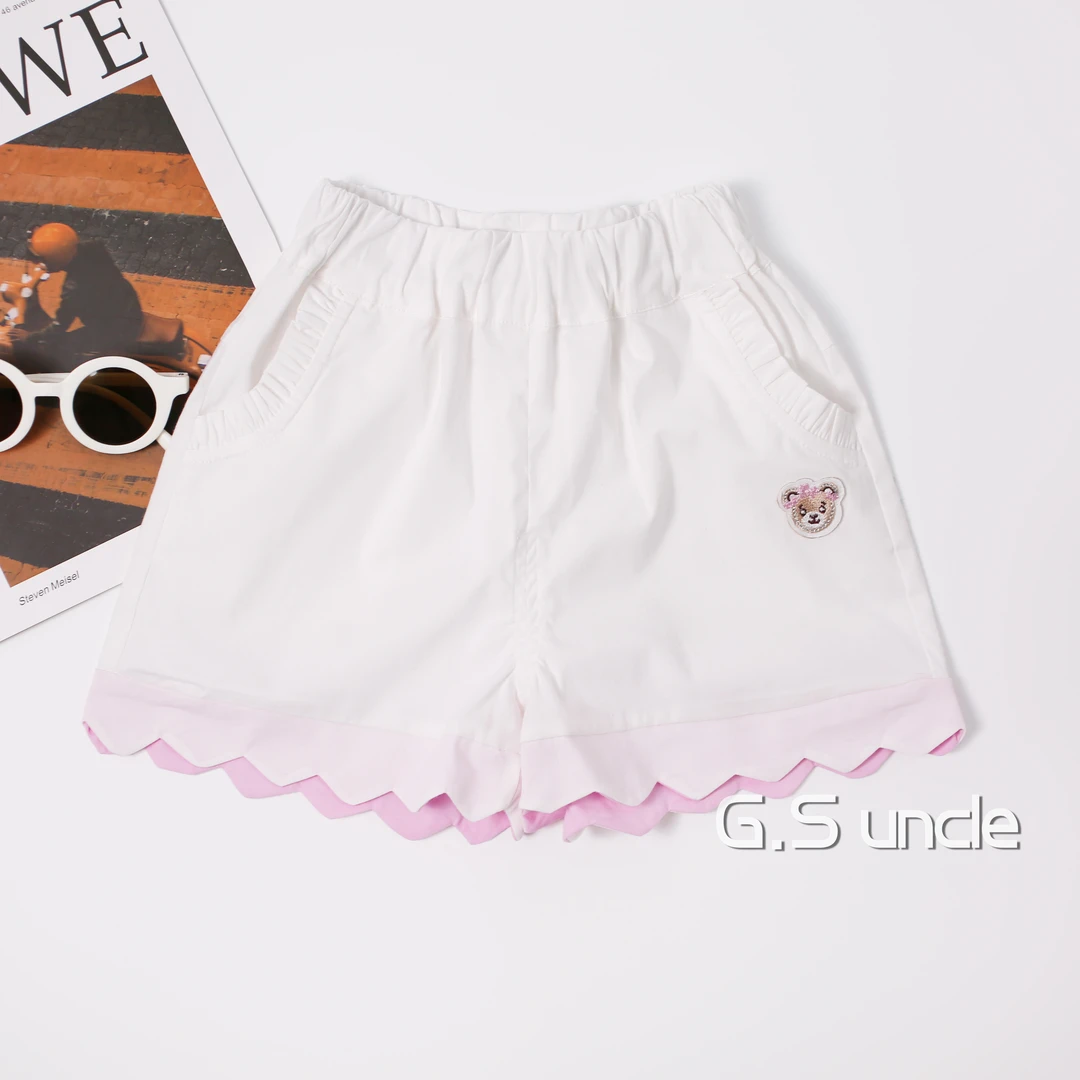 【白桃气泡】Z092女童夏款百搭可爱时尚短裤