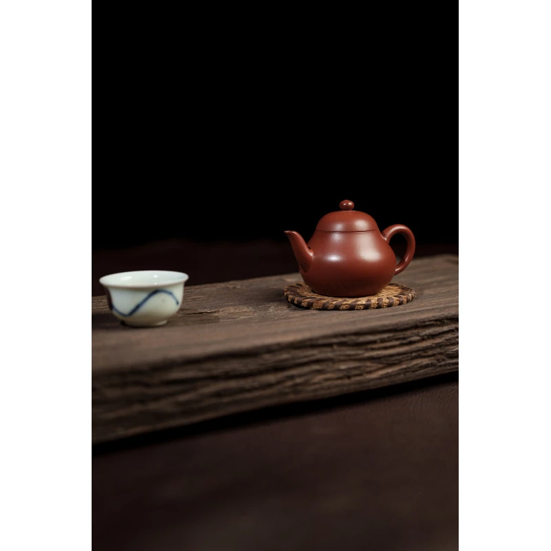 『锦堂』慕青系列 朱泥 《梨形》原矿泥料 精品茶具