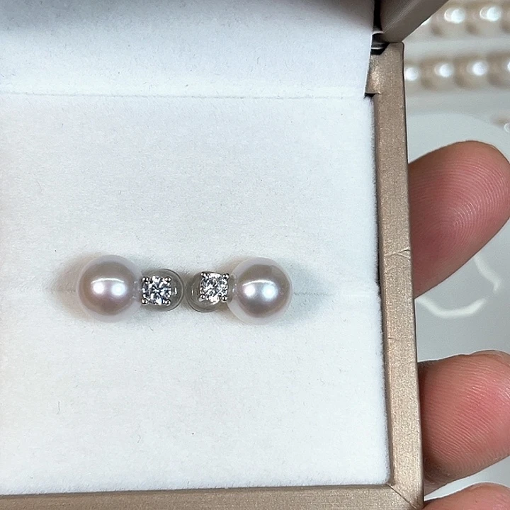 淡水珍珠银S925镶嵌颈饰