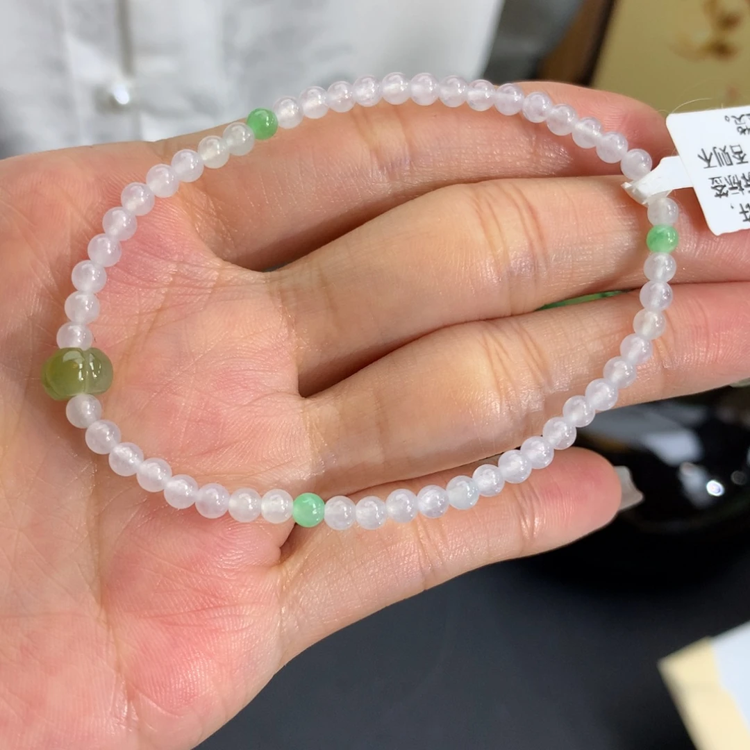 未镶嵌手串翡翠卡3.5冰胶小精品手串